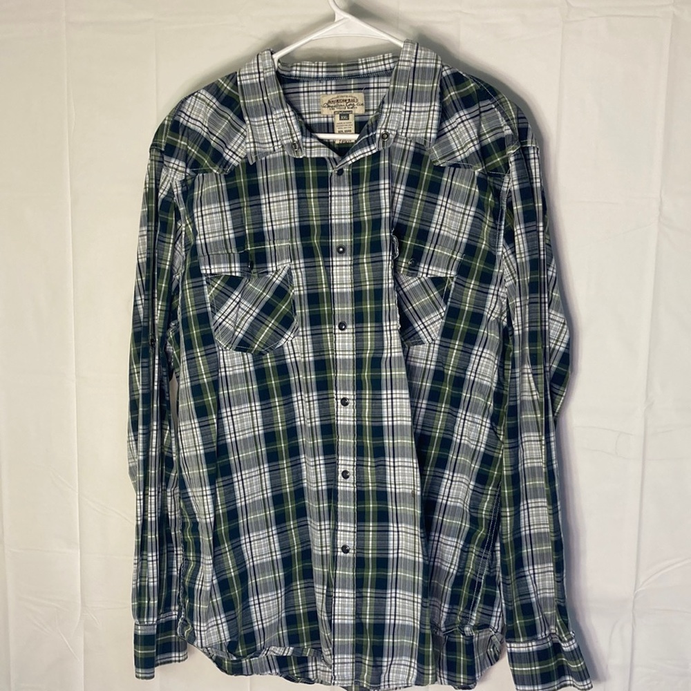 American rag pearl snap XXL